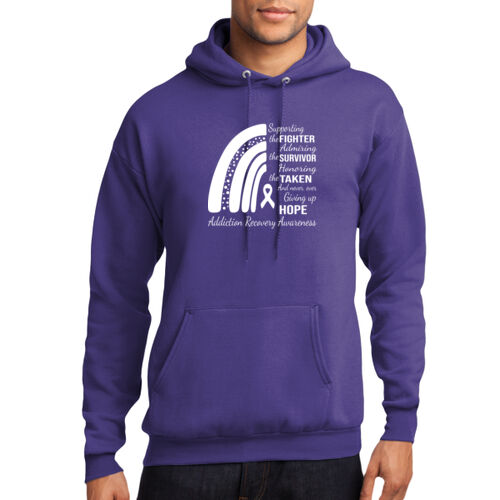 Edgar County Recovery Design ER1 on a Port & Company® - Core Fleece Pullover Hooded Sweatshirt Thumbnail